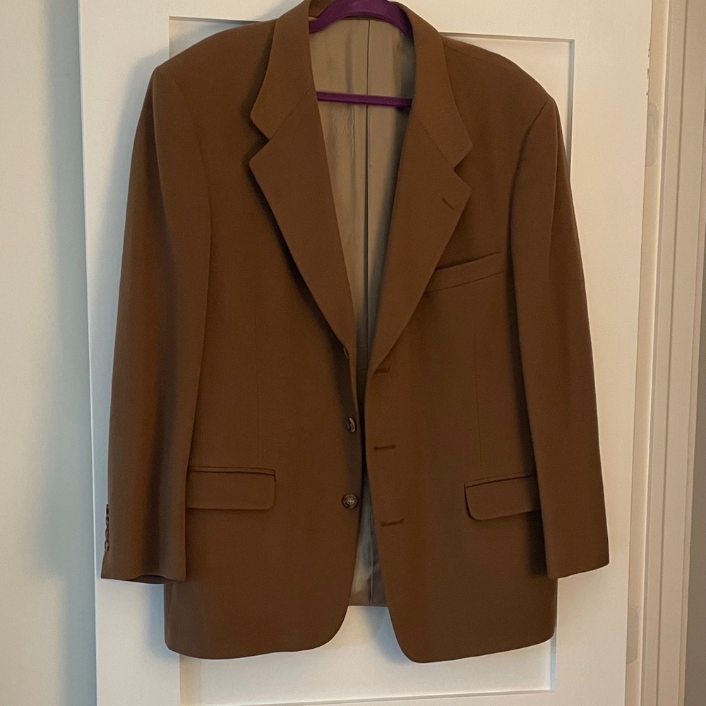 Men's Tan Cashmere Sports Coat 48R